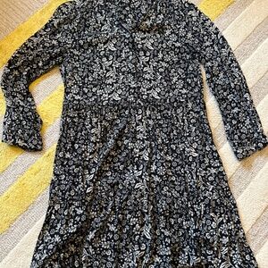 J Crew AD085 Shirtdress in Tossed Floral Print size Small
